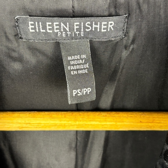 Eileen Fisher Embroidery Silk Long Jacket Sz PS Evening Formal Luxury Minimalist - Picture 6 of 12